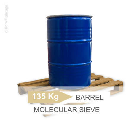125 Kg Molecular sieve 4Å - barrel - 2/5 mm.